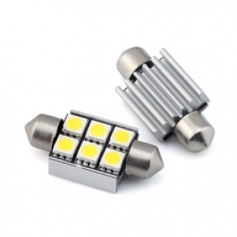 Żarówka samoch. LED C5W 6 SMD 5050 CAN BUS 39mm