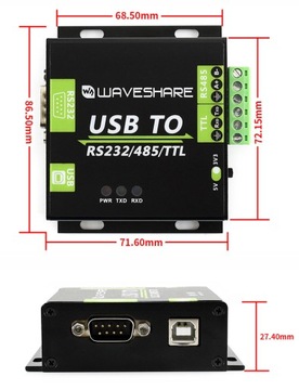 USB-RS232/RS485/UART TTL-конвертер 3,3 В/5 В