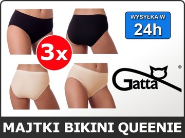 GATTA FIGI majtki bikini QUEENIE - 3 szt - r L