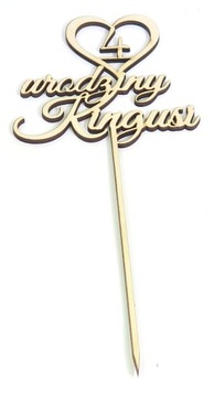 CAKE TOPPER NA URODZINY Z IMIENIEM I WIEKIEM RW93