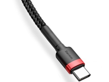 Кабель Baseus Cafule PD2.0 USB-C 60 Вт 1 м Черный