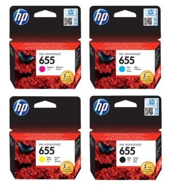 4x orig inkoust Hp 655 DeskJet 5525 3525 4615 6525
