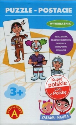 Zabawa i nauka. Puzzle - Postacie