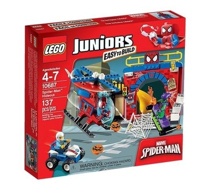 LEGO Juniors 10687 KRYJÓWKA SPIDER MANA