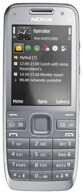 Nokia E52 nowa, srebrna, kompletny zestaw