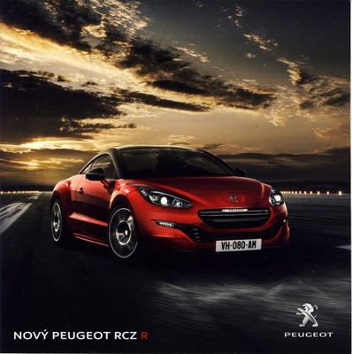 Peugeot RCZ R prospekt 2014 Czechy 