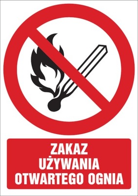 Zakaz używania otwartego ognia