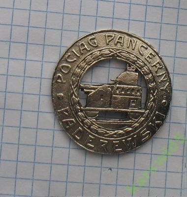 odznaka Pociąg Pancerny Paderewski