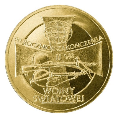 Moneta 2 zł Zakończenie II wojny światowej