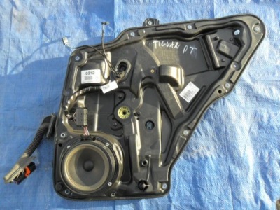 Vw tiguan механизм стекло лист дверь правый задняя фото №1