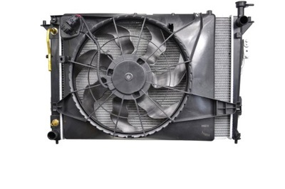 Комплект радіатор вентилятор hyundai santa fe 10- фото №1