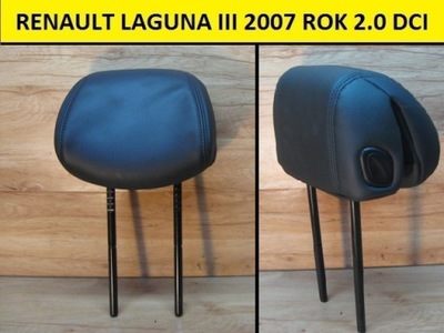 RENAULT LAGUNA 3 III ZAGŁÓWEK FOTELA PRZÓD SKÓRA