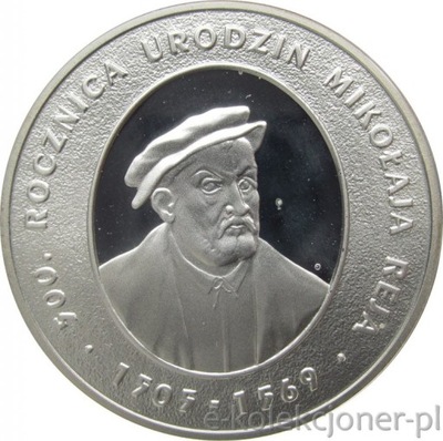 10 ZŁOTYCH 2005 - MIKOŁAJ REJ - MENNICZA -PM1776