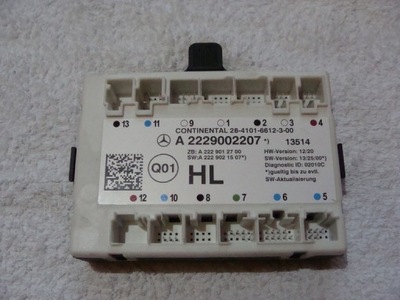 Модуль блок управления дверь mercedes w222 a2229002207 фото №1