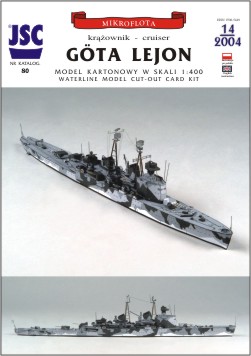 JSC 080 Szwedzki krążownik Gota Lejon 1:400