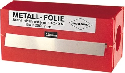FOLIA METALOWA 150x2500x0,400 RECORD STAL NIESTOP