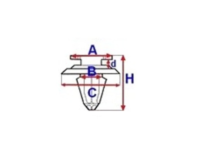 BOUTONS ÉPINGLES DE REVÊTEMENT PORTIÈRE TOYOTA HILUX PREVIA - milautoparts-fr.ukrlive.com