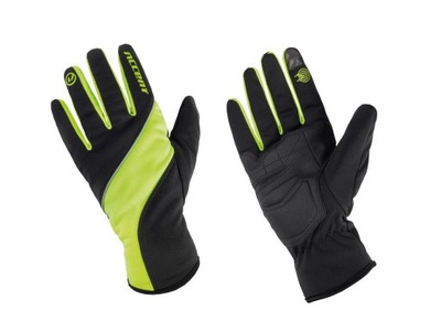 Rękawiczki zimowe ACCENT WINDSTAR czarno-neon S