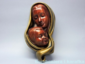 Figurka wisząca Madonna dzieciątko Achatit 1950