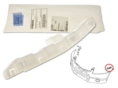 Nissan qashqai 10- направляющая бампера перед lift левый фото №1