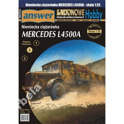 KH 3/2013 Samochód Mercedes L4500 ciężarówka 1:25