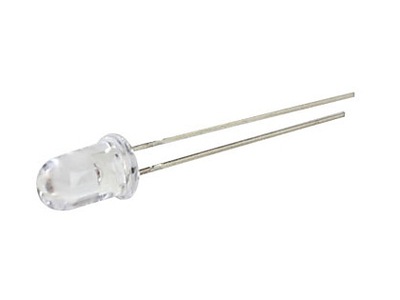 Dioda LED 3mm biała zimna 12V 3000mcd clear