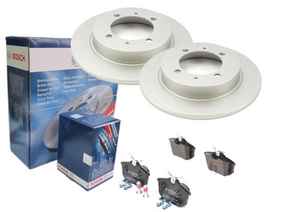 DISCS + PADS BOSCH REAR VOLVO S40 V40 260MM - milautoparts-fr.ukrlive.com