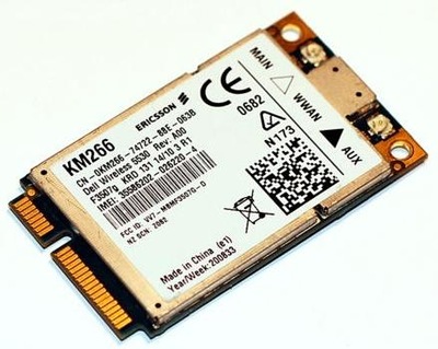 Modem DELL Ericsson 5530 WWAN KM266 z modułem GPS