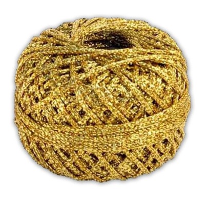 sznur sznurek METALIZOWANY 50m brokatowy złoty