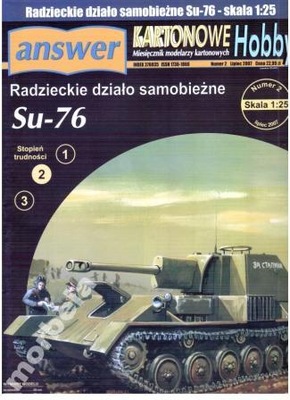KH 7/2007 Działo samobieżne Su-76 1:25