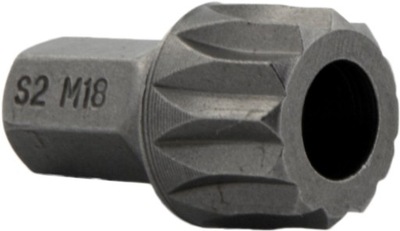 BIT 10mm KOŃCÓWKA SPLINE M18 x 30mm Z OTWOREM