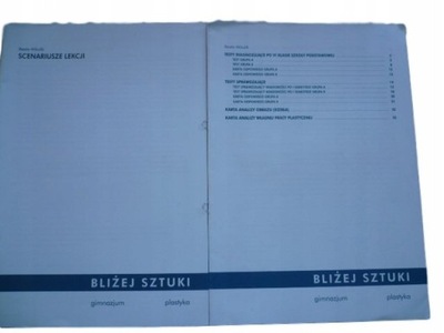 BLIŻEJ SZTUKI SPRAWDZIANY testy KSIĄŻKA NAUCZYCIEL