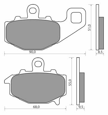 PADS KAWASAKI ZX6R ZX9R ZX10R ZR 750 Z750 Z1000 - milautoparts-fr.ukrlive.com