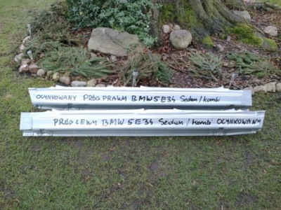 Пороги порог bmw 5 e34 1987-96r 4-d nowe оцинковка de фото №1