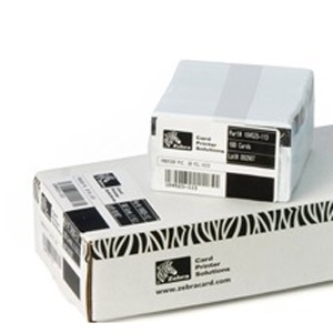 Karty plastikowe PVC ZEBRA Premier Cards 100szt