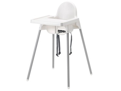 IKEA antilop KRZESEŁKO DO krzesełka do karmienia +TACA białe