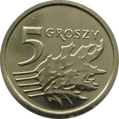 5 gr groszy 2013 mennicza z worka ROYAL MINT