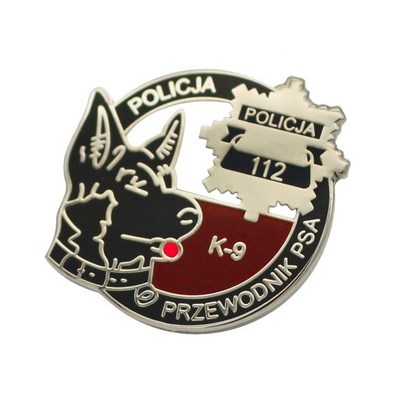 Przewodnik psa POLICJA - Pin, Przypinka, Odznaka