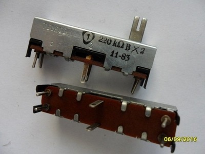 Potencjometr suwakowy 2 x 220 K-B SVP-304