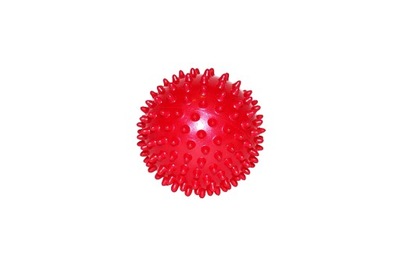 Piłeczka rehabilitacyjna (jeżyk) - różne rozmiary - 9 cm - czerwona