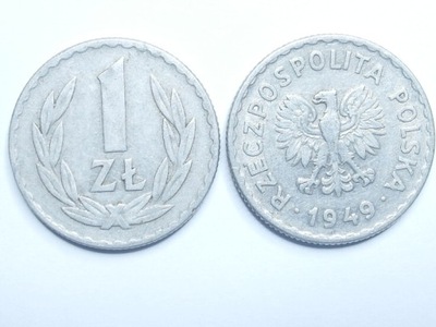 Moneta 1 zł złoty 1949 r ładna