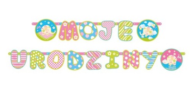 BANER URODZINOWY GIRLANDA na urodziny girlanda