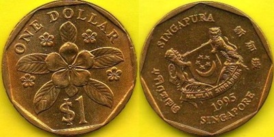 Singapur 1 Dollar 1995 r.