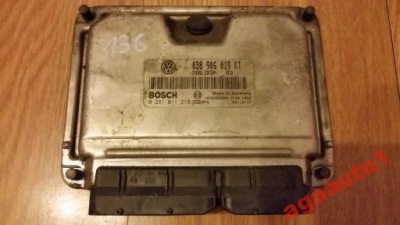 Блок управления бортовой компьютер skoda 0281011219 фото №1