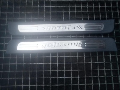 Hyundai santa fe ii 09- lift захист молдинг поріг фото №1