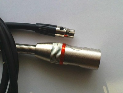 PROCAB XLR męski 3P / mini XLR żeński 3P 0.75m