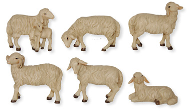Owce i Baran do Szopki- do 5cm wys do fig. 10-12cm