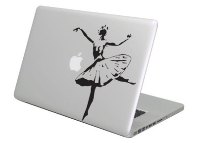 Naklejka na MacBook MacBooka Apple Banksy Balerina