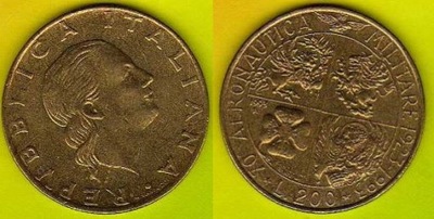 WŁOCHY 200 Lira 1993 r.
