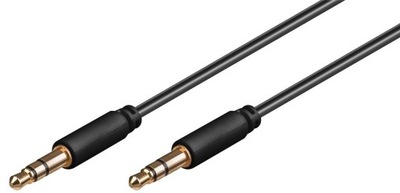 PRZEWÓD KABEL JACK 3,5MM STEREO 1,5M POZŁACANY